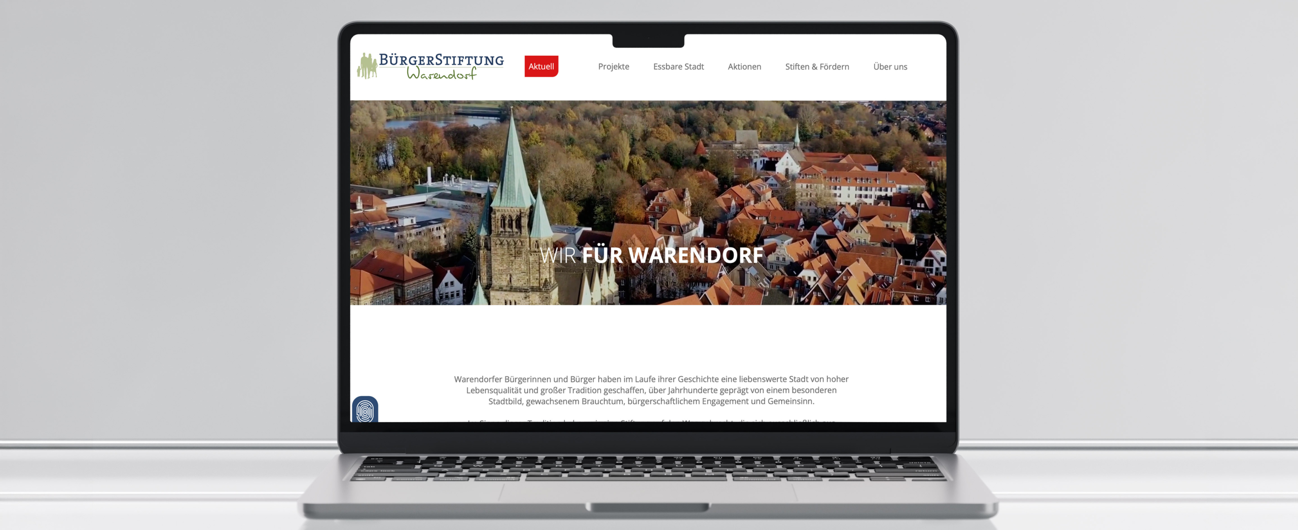 Website Bürgerstiftung Warendorf